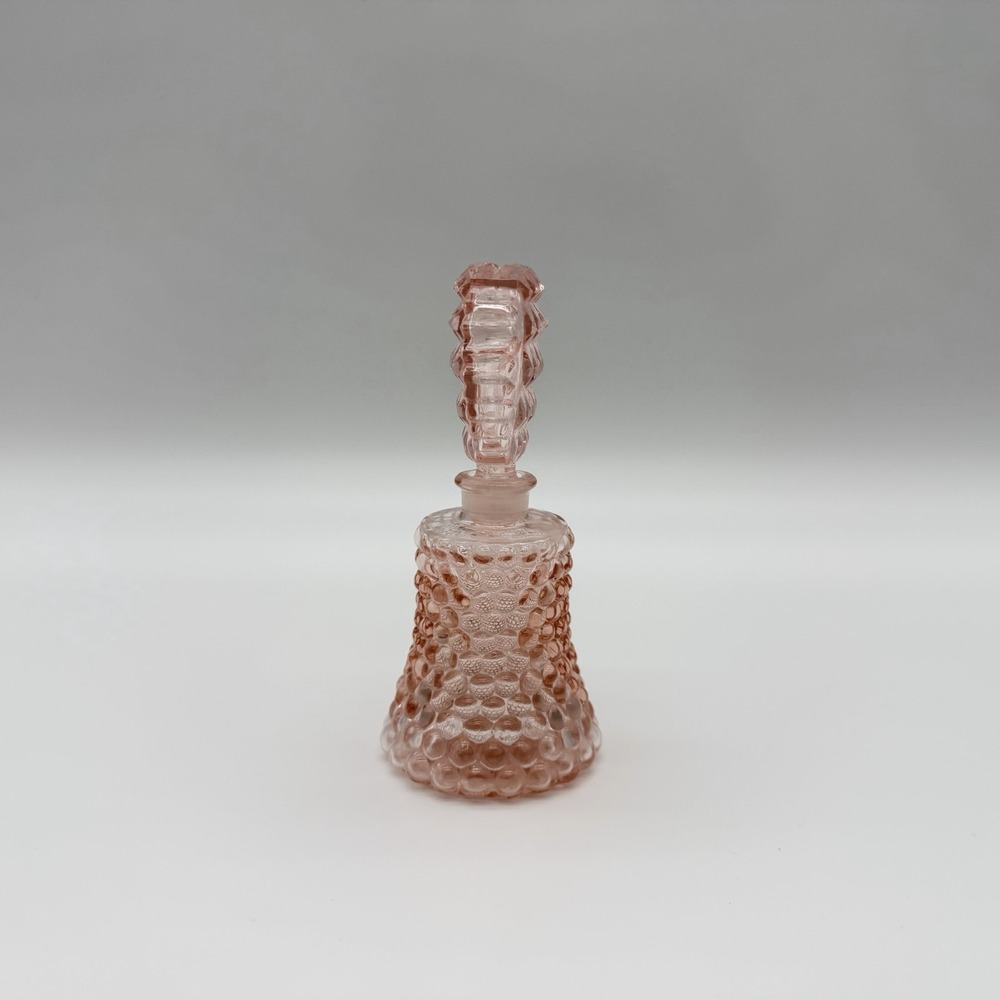 Duncan Miller Pink Hobnail Depression Glass Cologne Bottle w/ Stopper